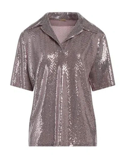 Dodo Bar Or Woman Top Light Brown Size 8 Nylon, Metal, Elastane In Beige