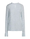 Dodo Bar Or Woman Top Sky Blue Size 4 Viscose In Blue