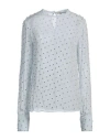 Dodo Bar Or Woman Top Sky Blue Size 4 Viscose In Blue