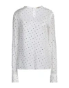 Dodo Bar Or Woman Top Sky Blue Size 4 Viscose In White