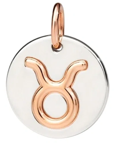 Dodo 9kt Rose Gold & Silver Taurus Charm
