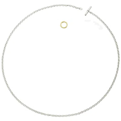 Dodo 18kt Yellow Gold Essentials Choker Necklace In Silver