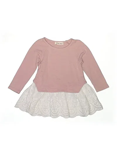 Pre-owned Doe A Dear Kids' Dress In Pink