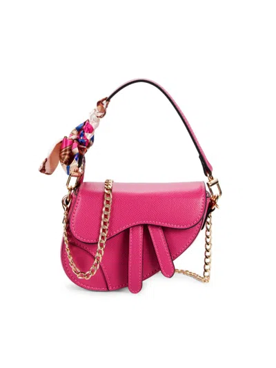 Doe A Dear Kids' Girl's Saddle Shoulder Bag In Pink