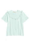 Doe A Dear Kids' Angel Wing Trim T-shirt In Blue