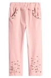 Doe A Dear Kids' Embellished Stretch Twill Pants In Neutral