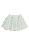 Doe A Dear Kids' Embroidered Mesh Tutu Skirt In Blue