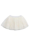 Doe A Dear Kids' Floral Sequin Mesh Tutu Skirt In White