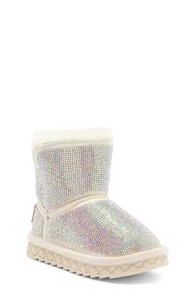 Doe A Dear Kids' Holographic Stone Boot In Beige | ModeSens