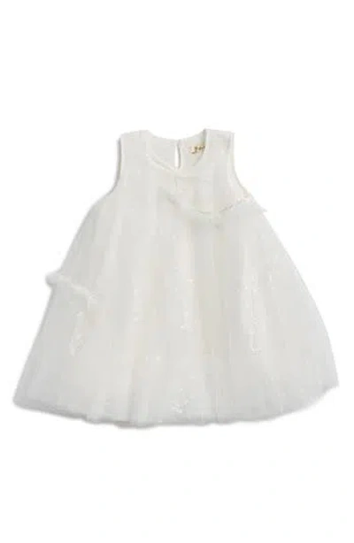 Doe A Dear Kids' Iridescent Sheer Dress In White