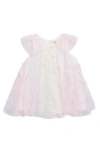 Doe A Dear Kids' Moon & Star Embellished Mesh Dress In White