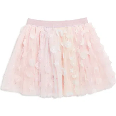 Doe A Dear Kids' Moon & Star Embellished Tutu Skirt In Pink