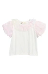 Doe A Dear Kids' Moon Star Embellished T-shirt In White