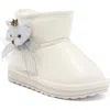 Doe A Dear Kids' Princess Bear Faux Fur Lined Boot In Beige