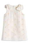 Doe A Dear Kids' Sequin Daisy Mesh Dress In White