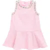 Doe A Dear Kids' Sequin Tweed Dress In Pink