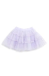 Doe A Dear Kids' Velvet Heart Mesh Tutu Skirt In Purple