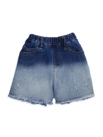 Doe A Dear Kids' Little Girl's Star Studded Denim Shorts