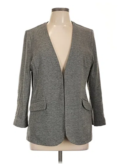 Pre-owned Doe & Rae Blazer Jacket In Gray