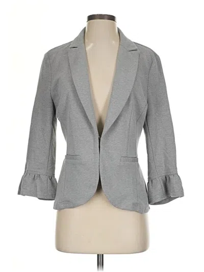 Pre-owned Doe & Rae Blazer Jacket In Gray
