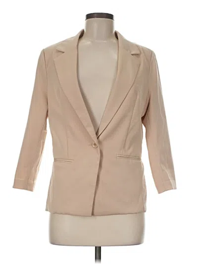 Pre-owned Doe & Rae Blazer Jacket In Tan