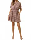 Doe & Rae Bouren Dress In Brown In Brown