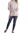 Doe & Rae Buttons Down Sides Sweater In Gray In Gray