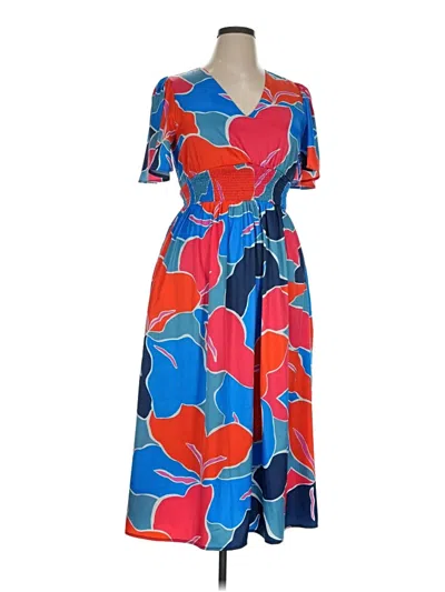 Pre-owned Doe & Rae Casual Dress In Blue