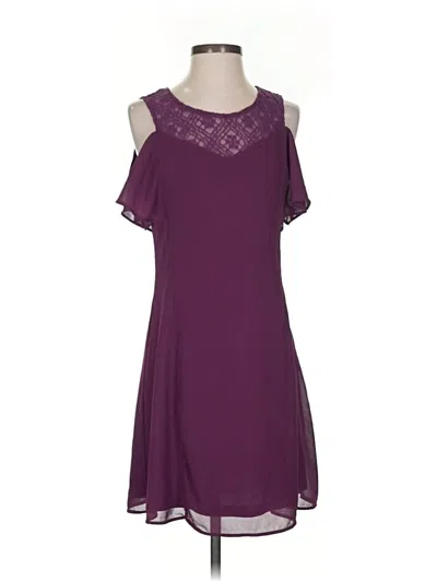 Pre-owned Doe & Rae Casual Dress In Purple