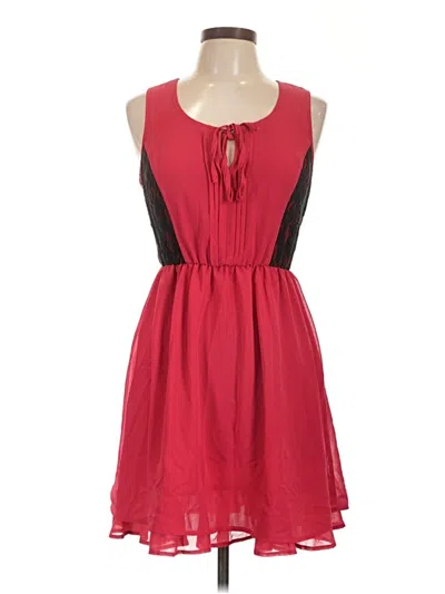 Pre-owned Doe & Rae Casual Dress In Red