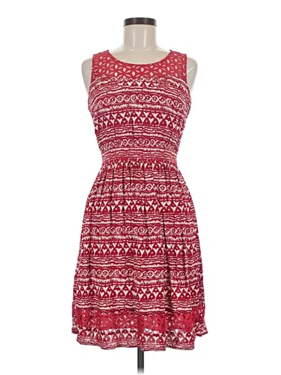 Pre-owned Doe & Rae Casual Dress In Red