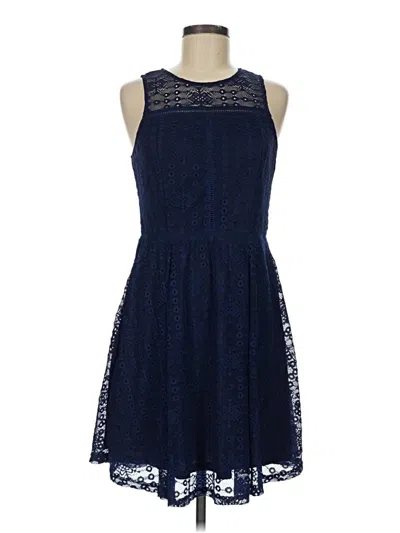 Pre-owned Doe & Rae Cocktail Dress In Blue