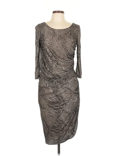 Pre-owned Doe & Rae Cocktail Dress In Gray