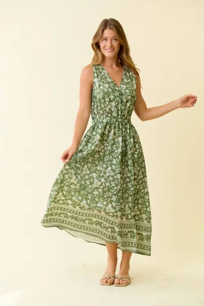 Doe & Rae Elain Dress In Green
