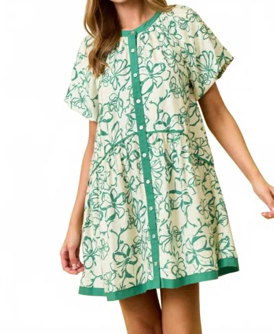 Doe & Rae Emser Dress In Green