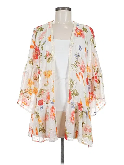 Pre-owned Doe & Rae Kimono In White