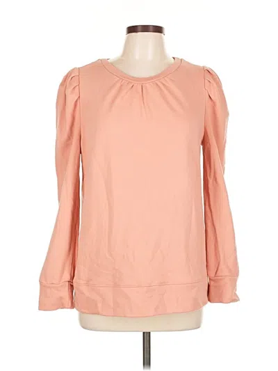 Pre-owned Doe & Rae Long Sleeve Blouse In Pink