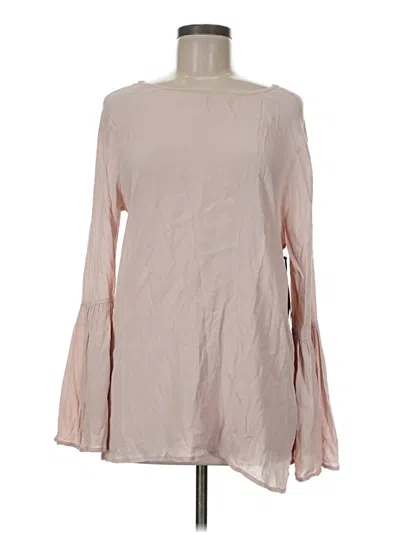 Doe & Rae Long Sleeve Blouse In Pink
