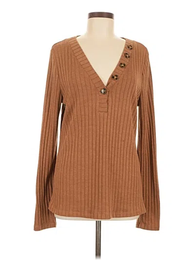 Pre-owned Doe & Rae Pullover Sweater In Brown