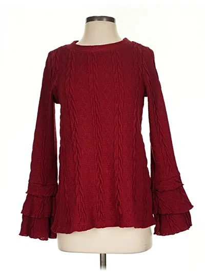 Pre-owned Doe & Rae Pullover Sweater In Burgundy