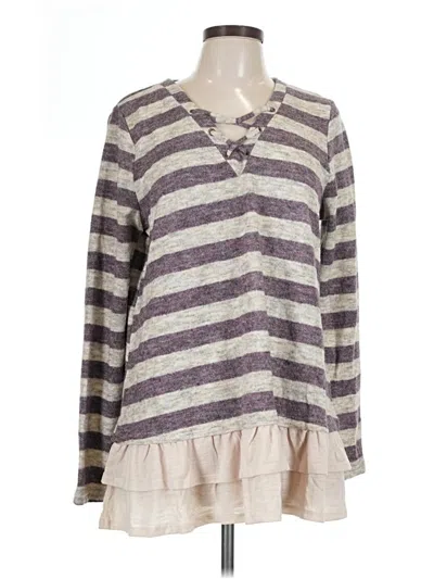 Pre-owned Doe & Rae Pullover Sweater In Gray