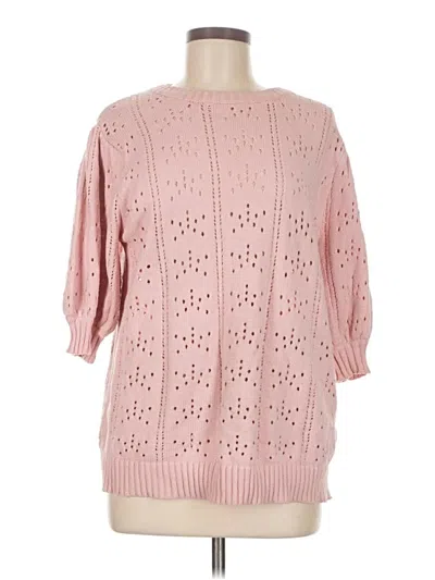 Pre-owned Doe & Rae Pullover Sweater In Pink