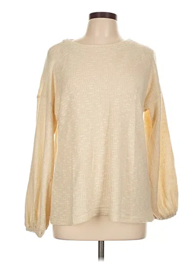 Pre-owned Doe & Rae Pullover Sweater In White