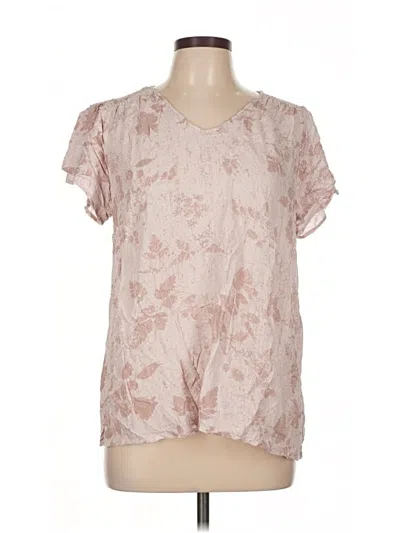 Pre-owned Doe & Rae Short Sleeve T-shirt In Pink