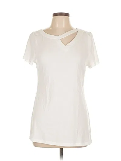 Pre-owned Doe & Rae Short Sleeve T-shirt In White