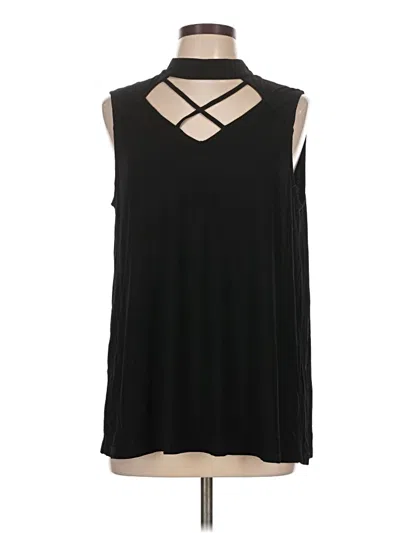 Pre-owned Doe & Rae Sleeveless Blouse In Black