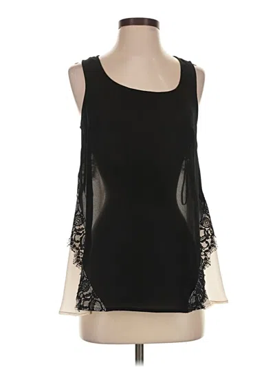 Pre-owned Doe & Rae Sleeveless Blouse In Black