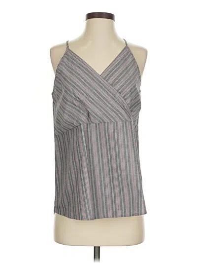 Pre-owned Doe & Rae Sleeveless Blouse In Gray