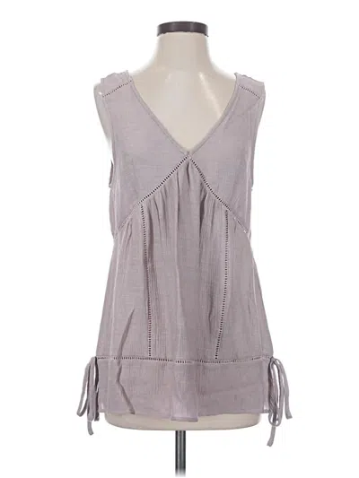 Pre-owned Doe & Rae Sleeveless Blouse In Gray
