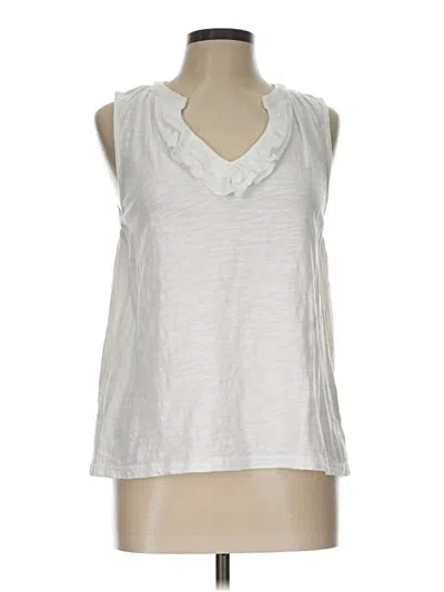 Pre-owned Doe & Rae Sleeveless Blouse In Silver